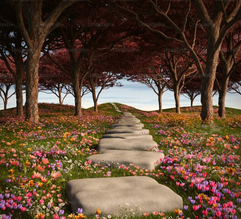 Ground Cover Between Stepping Stones and Pavers