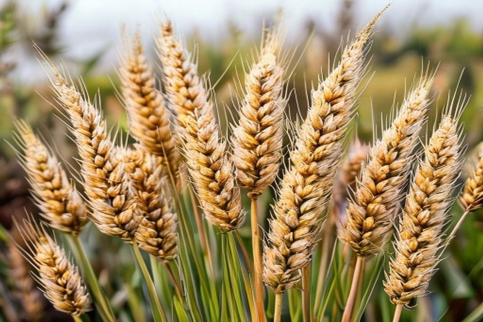 millet plants with dense fluffy seed panicles